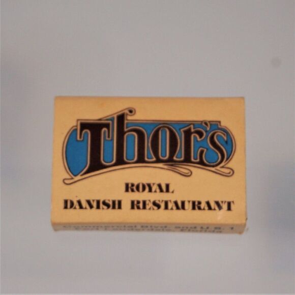 Thors Royal Danish Restaurant Matchbox FL Vintage Pocketbox Diamond Match Co - Picture 2 of 5